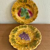 Antique set in Sarreguemines majolica from the 20th century.