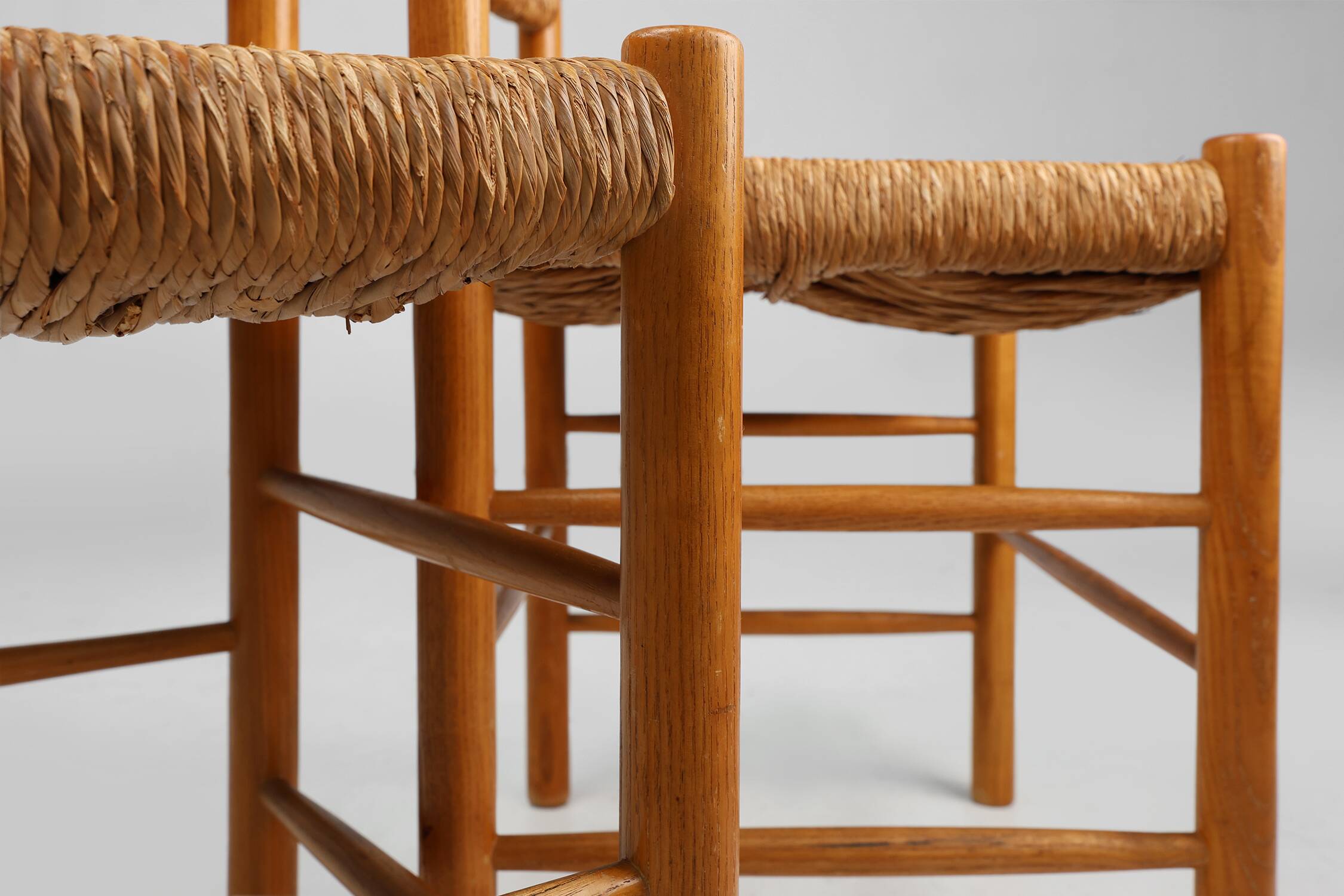 Pair Dordogne Straw Chair by Robert Sentou  1960s