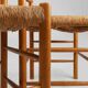 Pair Dordogne Straw Chair by Robert Sentou  1960s