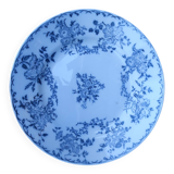 Old Sarreguemines earthenware compote dish, Bertha pattern