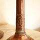Pair of antique copper candlesticks
