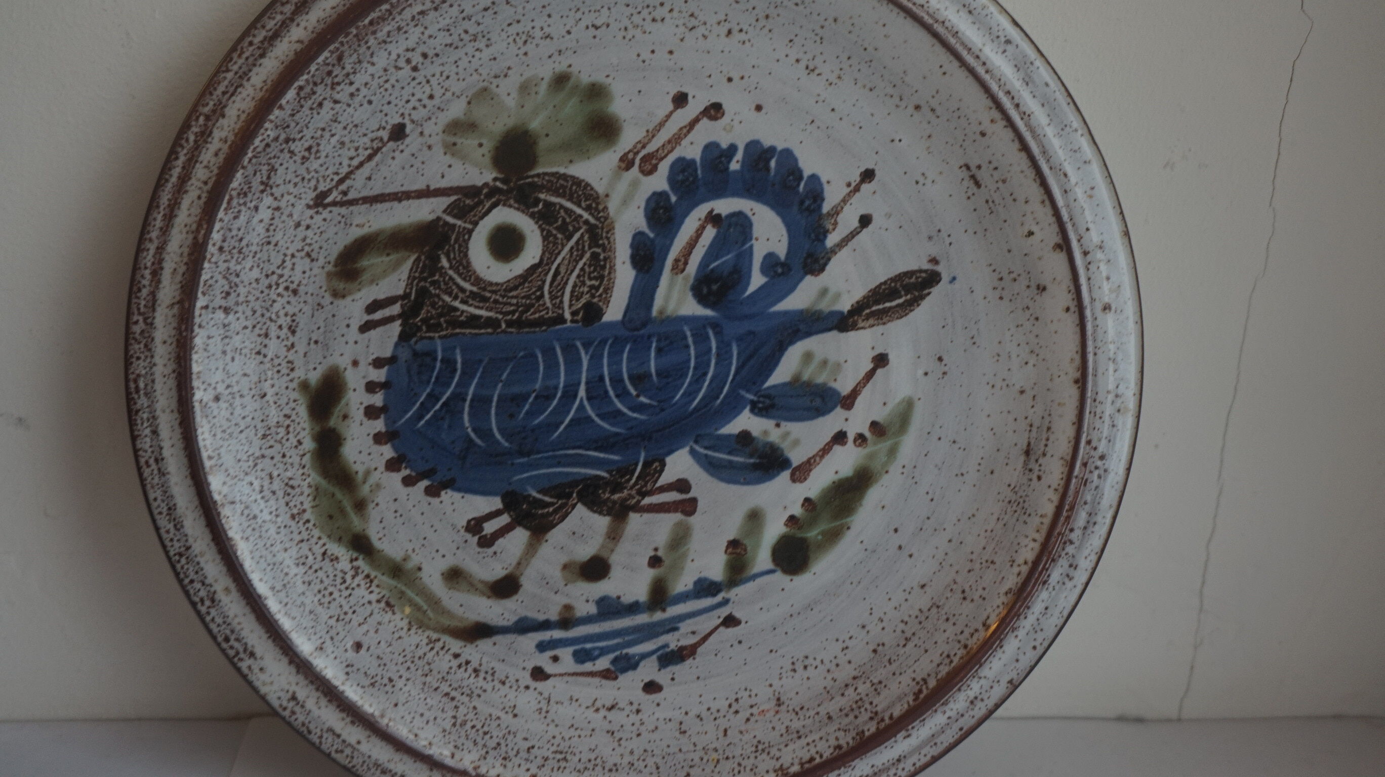 Vintage plate Michel Barbier Vallauris