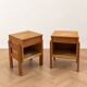 Pair of wooden bedside tables from the 1960s