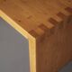 Vintage bench in solid pine from the 1970s.