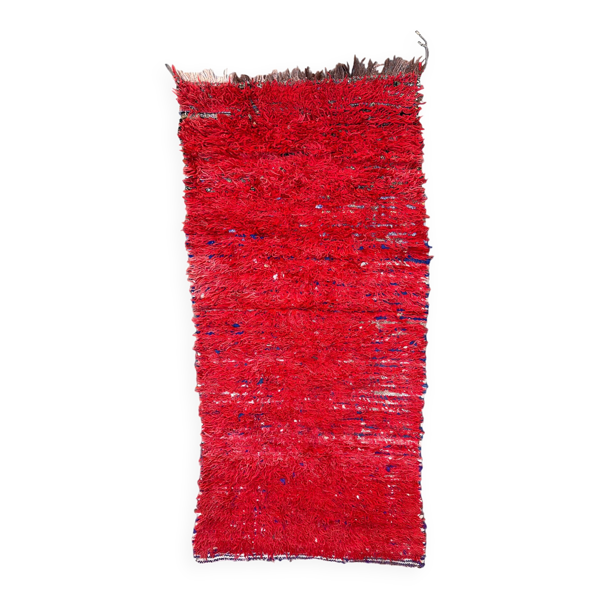 Red Boujad Moroccan rug - 207 x 88 cm
