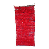Tapis Marocain Boujad rouge - 207 x 88 cm