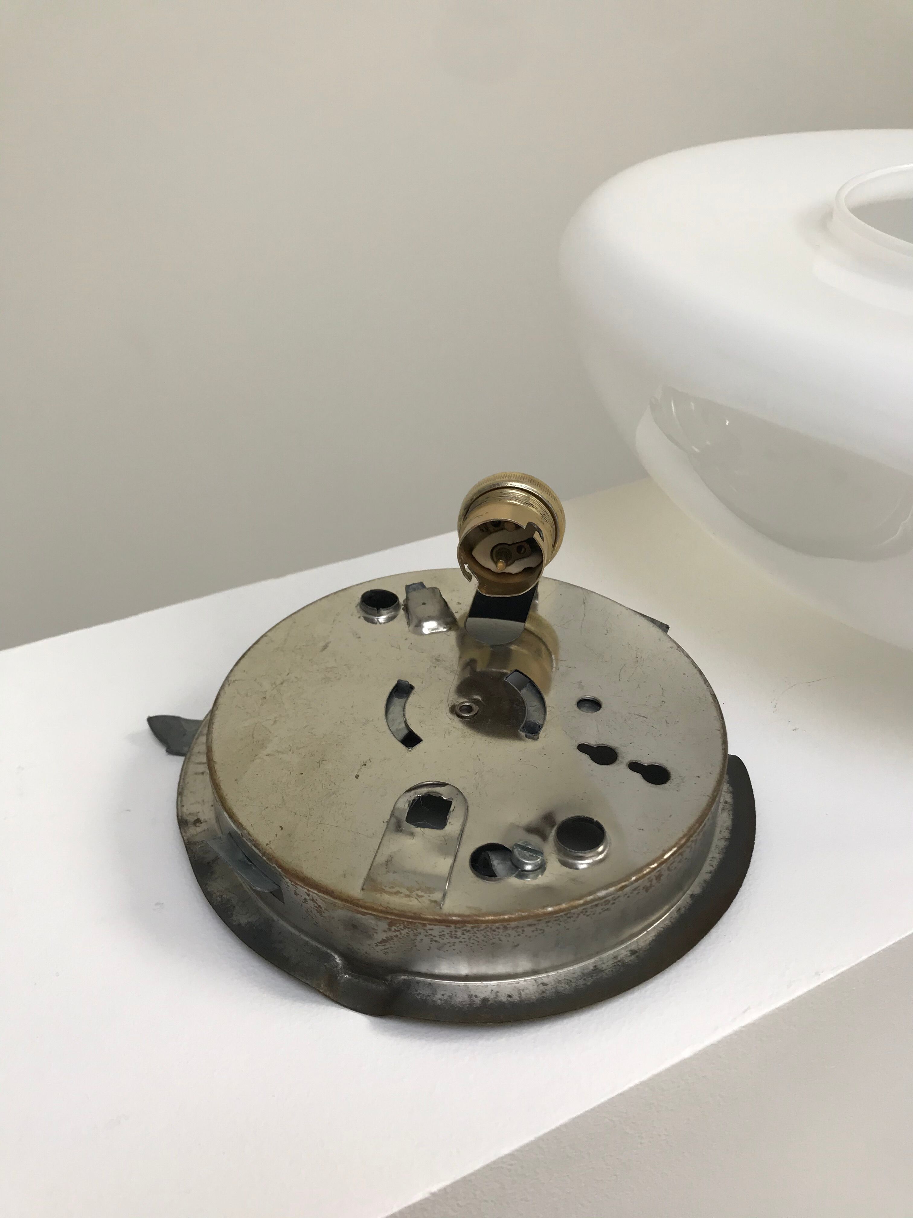 Large glass applique or ceiling light