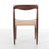 Set of 4 Scandinavian chairs in Rio rosewood by HW Klein