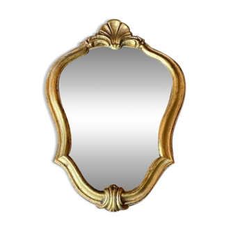 Small antique gilded mirror 30x22cm