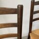 Set of 4 straw chairs from the 50s Dudouyt