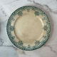 Set of 6 flat plates, ironstone Narcisses Onnaing.