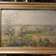 Oil painting on hardboard from 1922 signed Georges Bourgeot