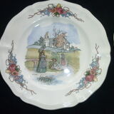 Set of 6 dessert plates in Sarreguemines model Obernai