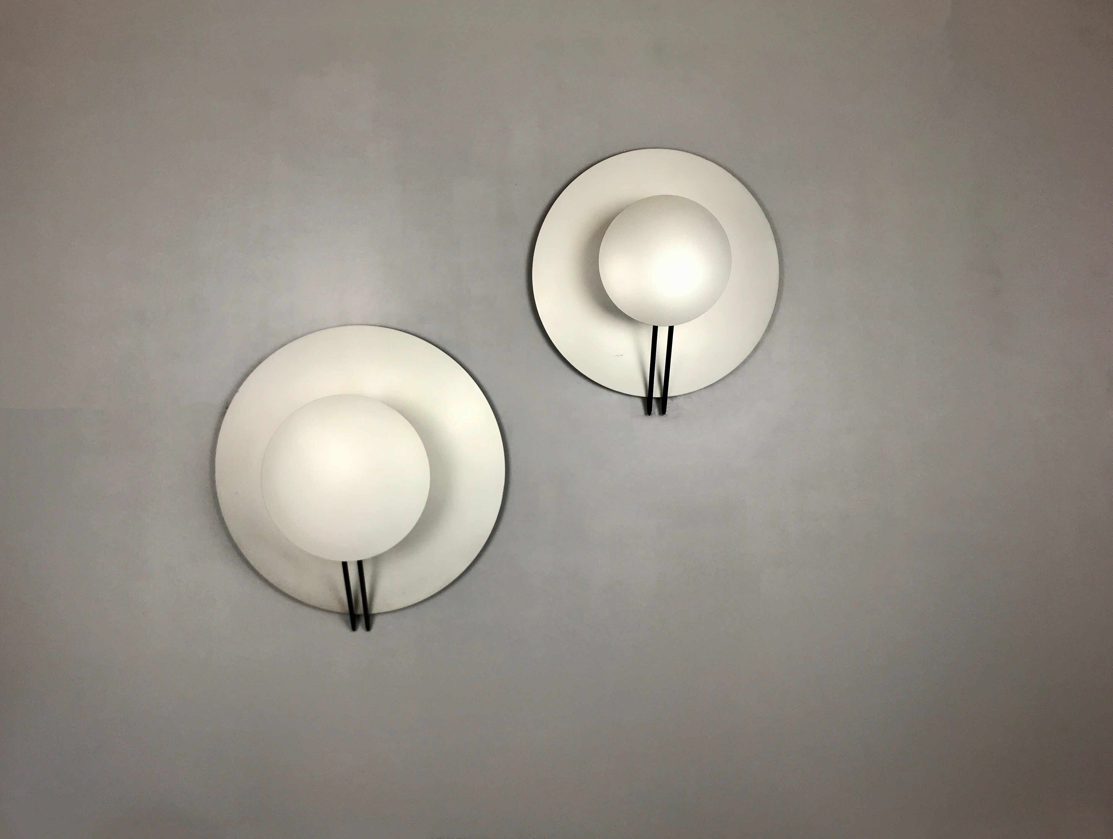 Two wall light  Vega de Cesaro & AMICO Edition Tre CI Luce circa 1980