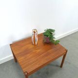 Vierkante Deense teak salontafel Magnus Olesen met ronde poten, nr.2