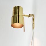 Scandinavian Brass Model V-324/2 Wall Light from Hans-Agne Jakobsson AB Markaryd, Sweden, 1960s