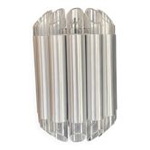 Lampe suspension lustre plafonnier Aluminium plexi raak septiem B-1205 1960