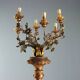 Antique neoclassical candelabrum in wood and iron, Italy, 19th century