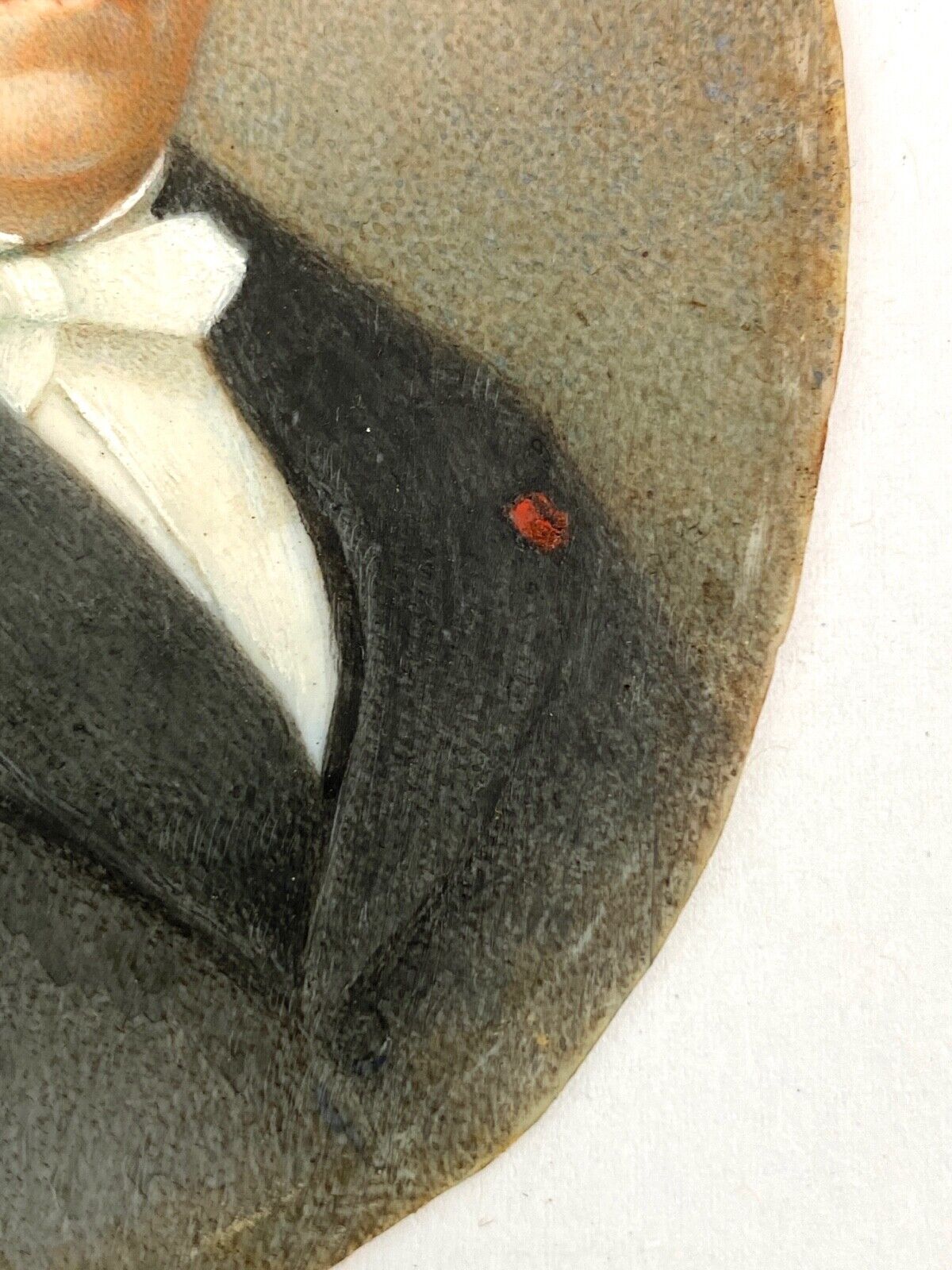 Miniature painted,  signature to identify nineteenth century man