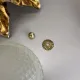 Large 55 cm golden 'florentine theatre' ceiling light by banci, florence, italy, 1970