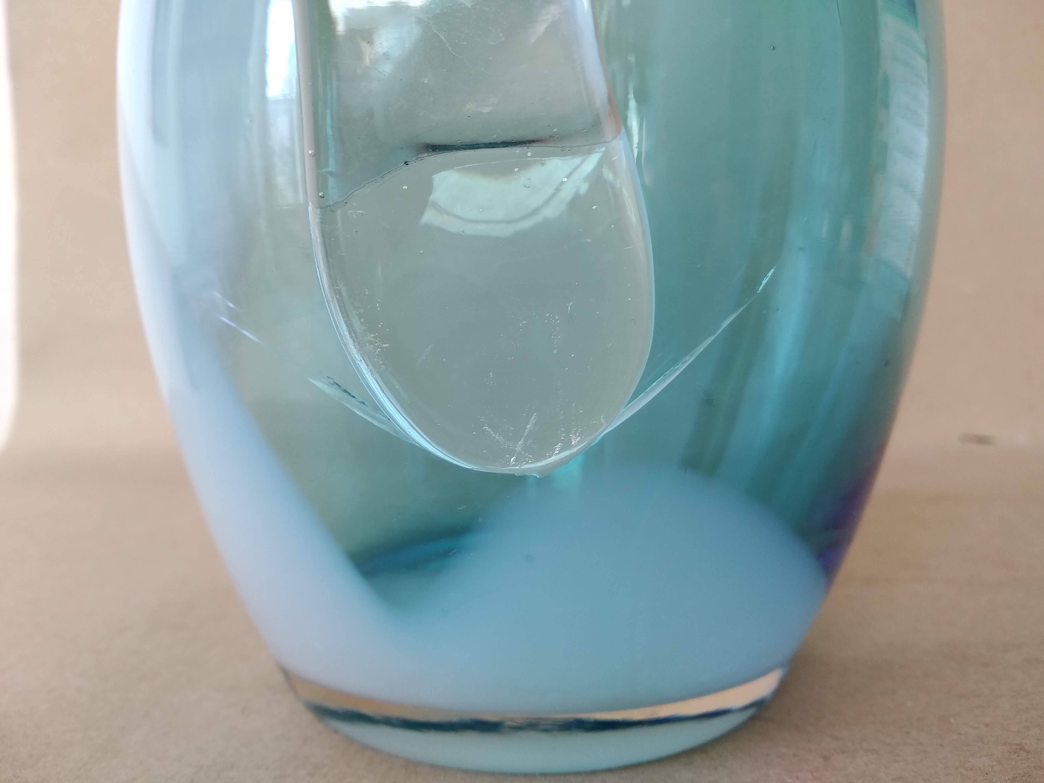 DLG Murano blown glass pitcher