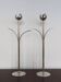 Italian Candleholders in Silver Metal from Mesa, 1970s, Set of 2