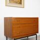 Commode en teck et métal années 60