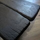 Burnt oak coffee table