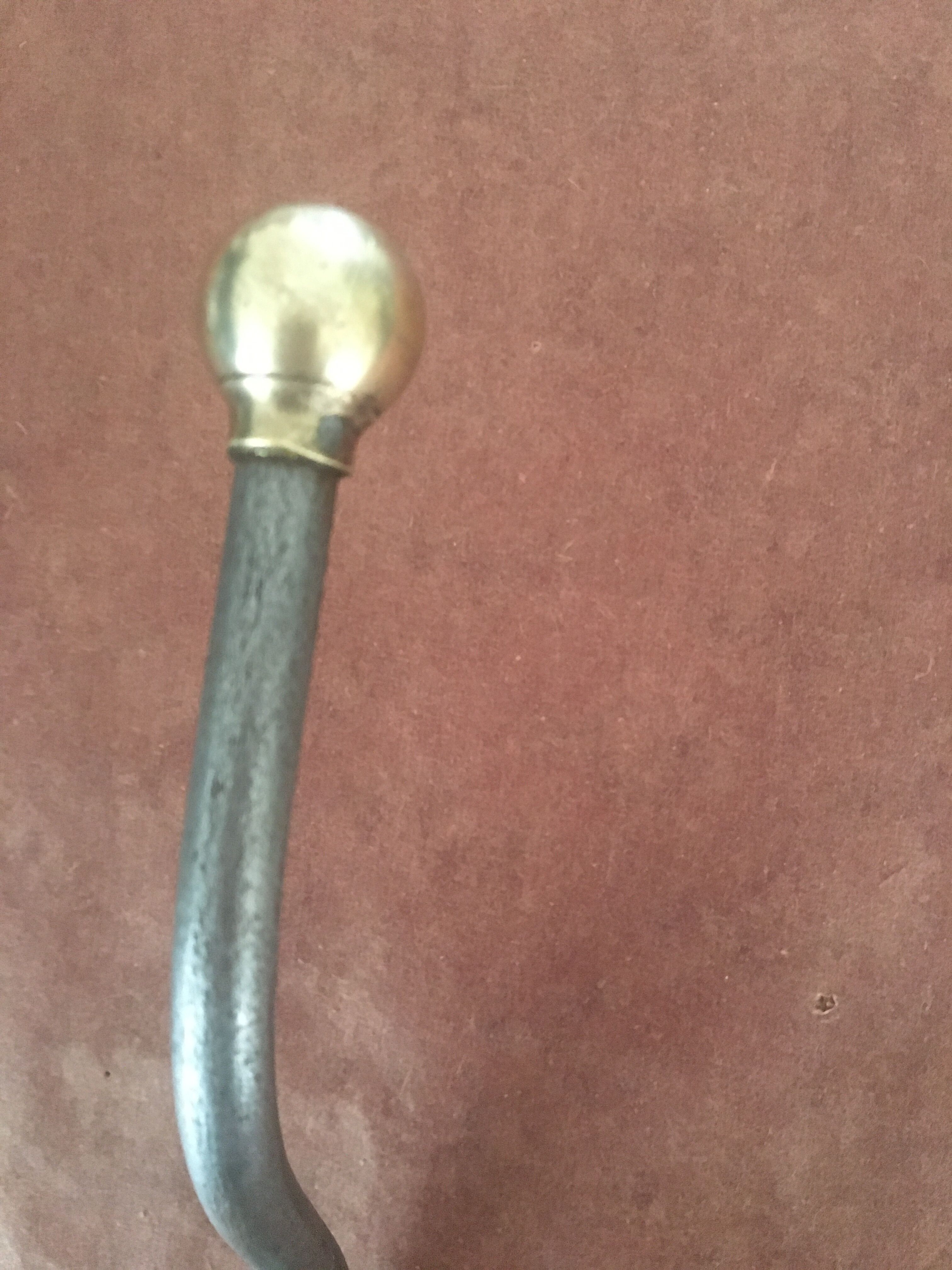 Grey and gilded iron