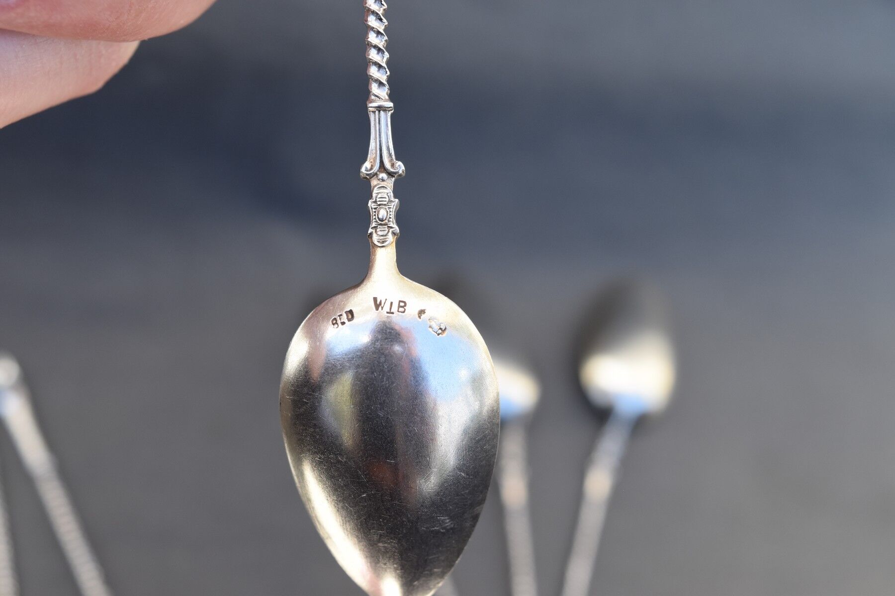 6 petites cuillères a café argent 800 w t b wilhelm binder germany