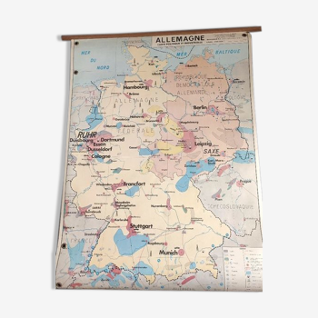 Vintage school maps USSR, Germany, Africa
