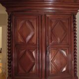 Louis XIII walnut period cabinet