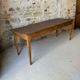 Antique wooden table with tapered legs – 200 cm