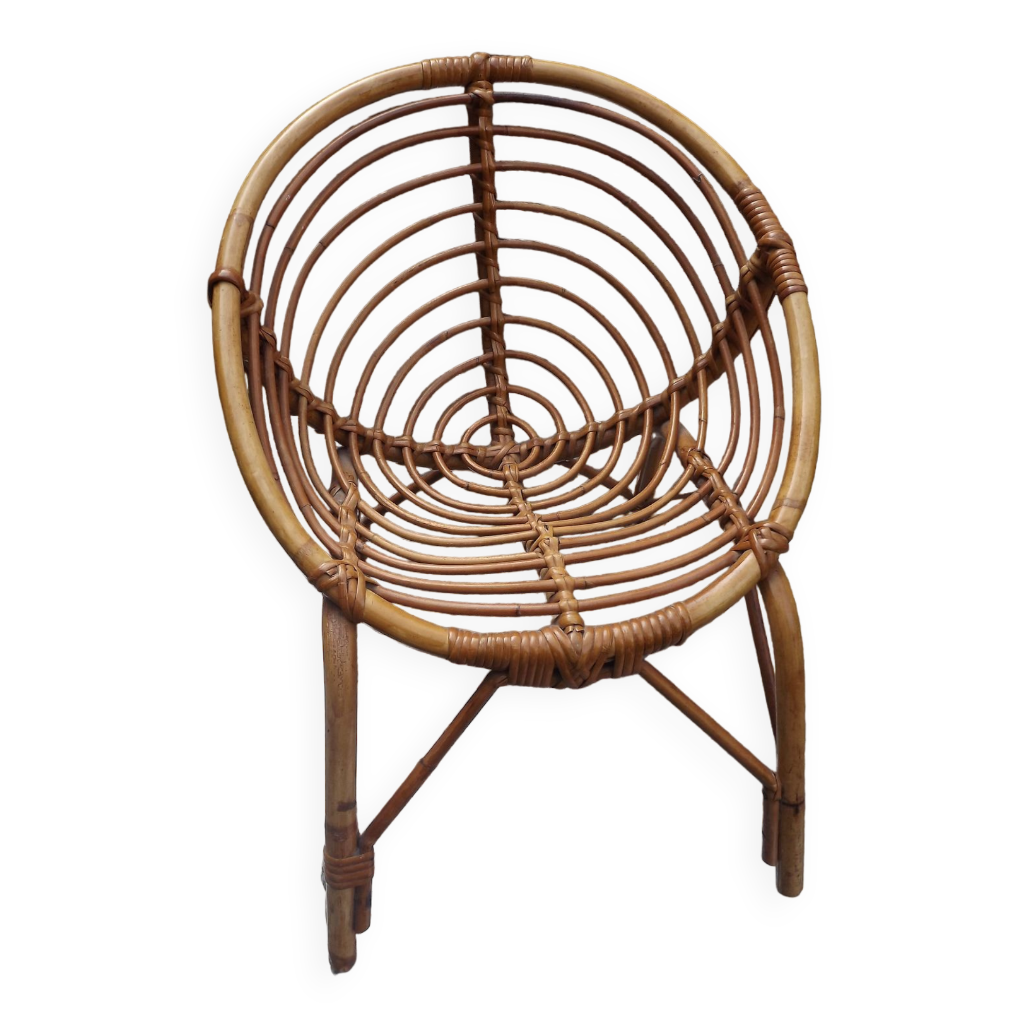 Rattan children chair 60s
