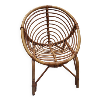 Rattan children chair 60s