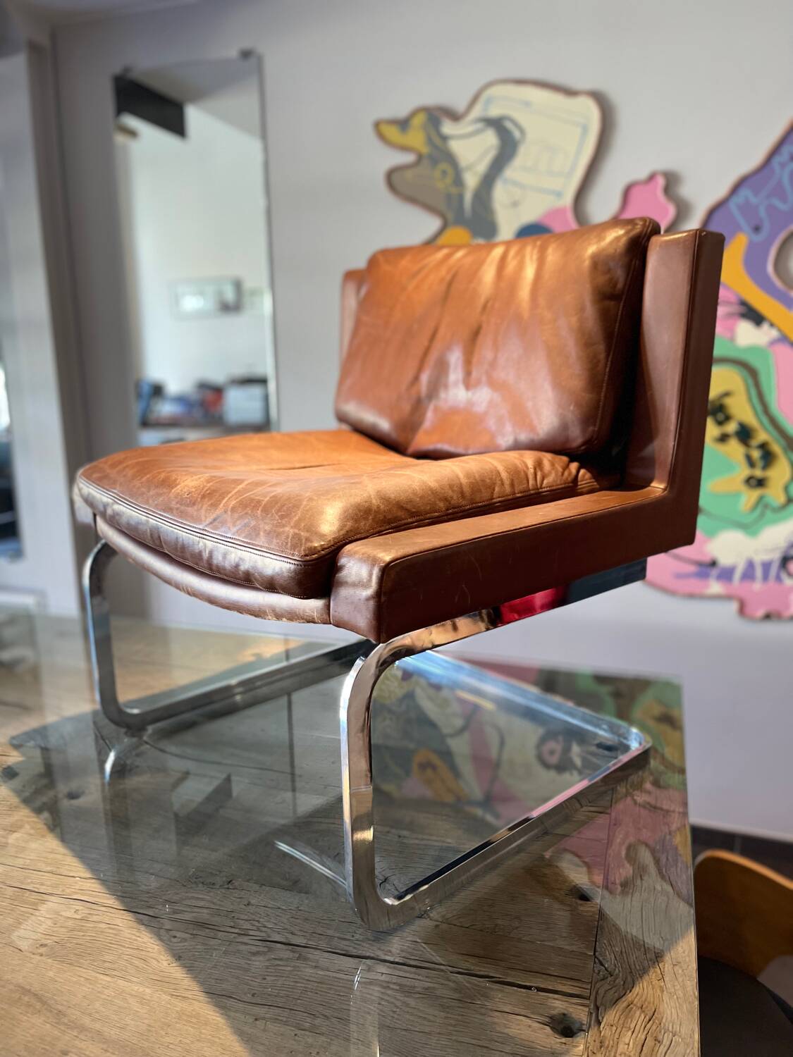 Mid century DS-201 leather armchair by Robert Haussmann for De Sede - Switzerland 1957