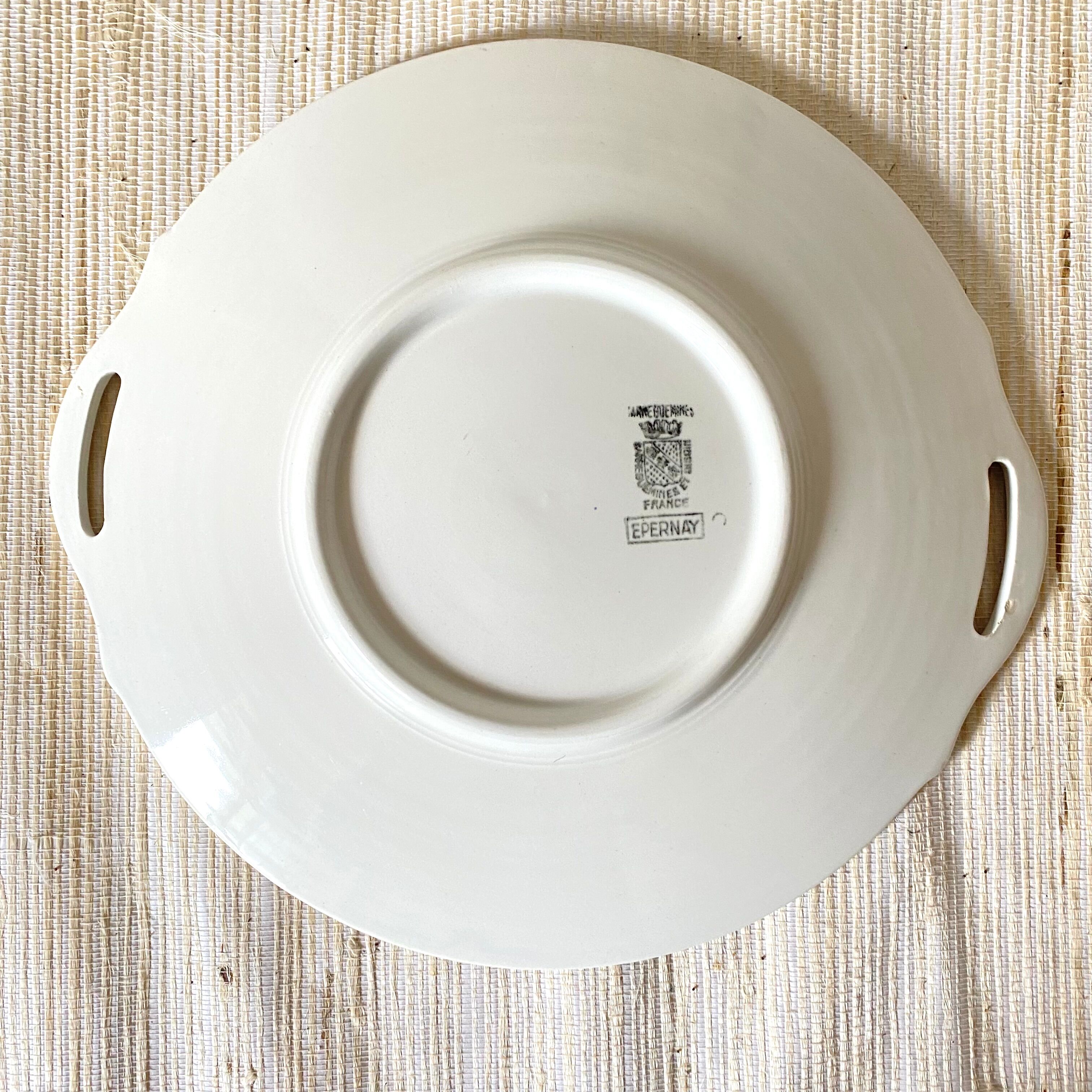 Floral pie dish Sarreguemines Epernay