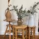 Watchmaker's stool in patinated antique wood