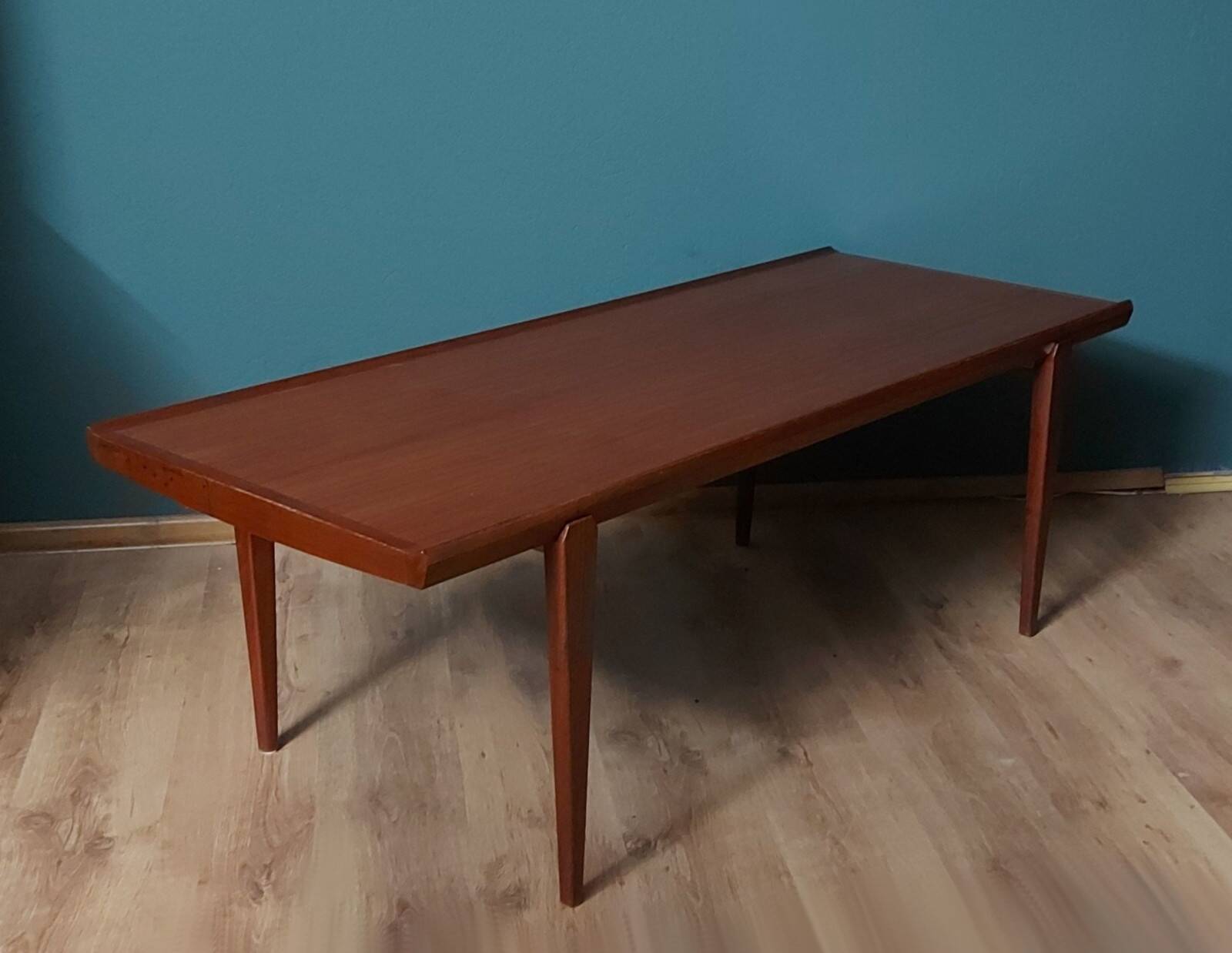 Danish design coffee table in solid teak