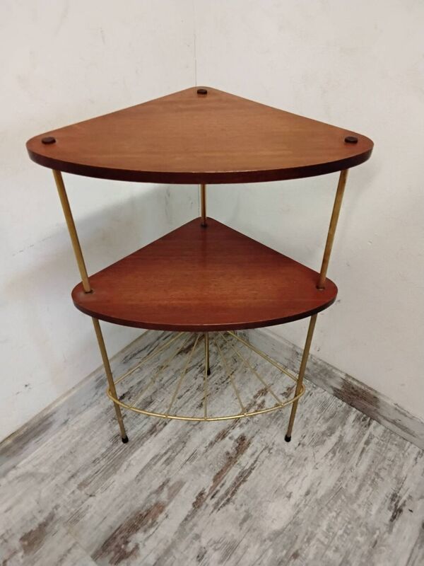 Sellette d’angle, table d’appoint vintage