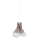 3 leafed murano glass pendant lamp by Carlo Nason for Mazzega