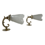 PAIR OF OLD ART-DECO WALL LIGHTS