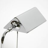 Large original 1980s chrome table lamp by Florian Schulz