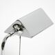 Large original 1980s chrome table lamp by Florian Schulz