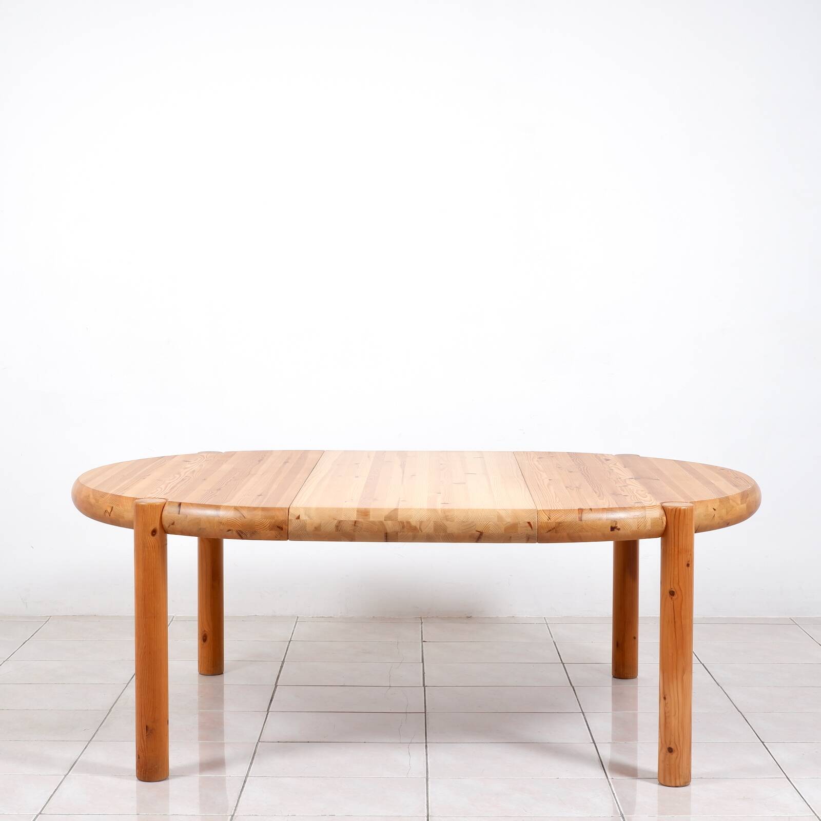 Large pinewood extendable dining table by Rainer Daumiller for Hirtshals Sa