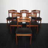 Set table dining and 6 chairs Danish 1960s teak