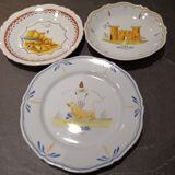 3 plates H Henriot bicentenaries of the revolution 1789-1989