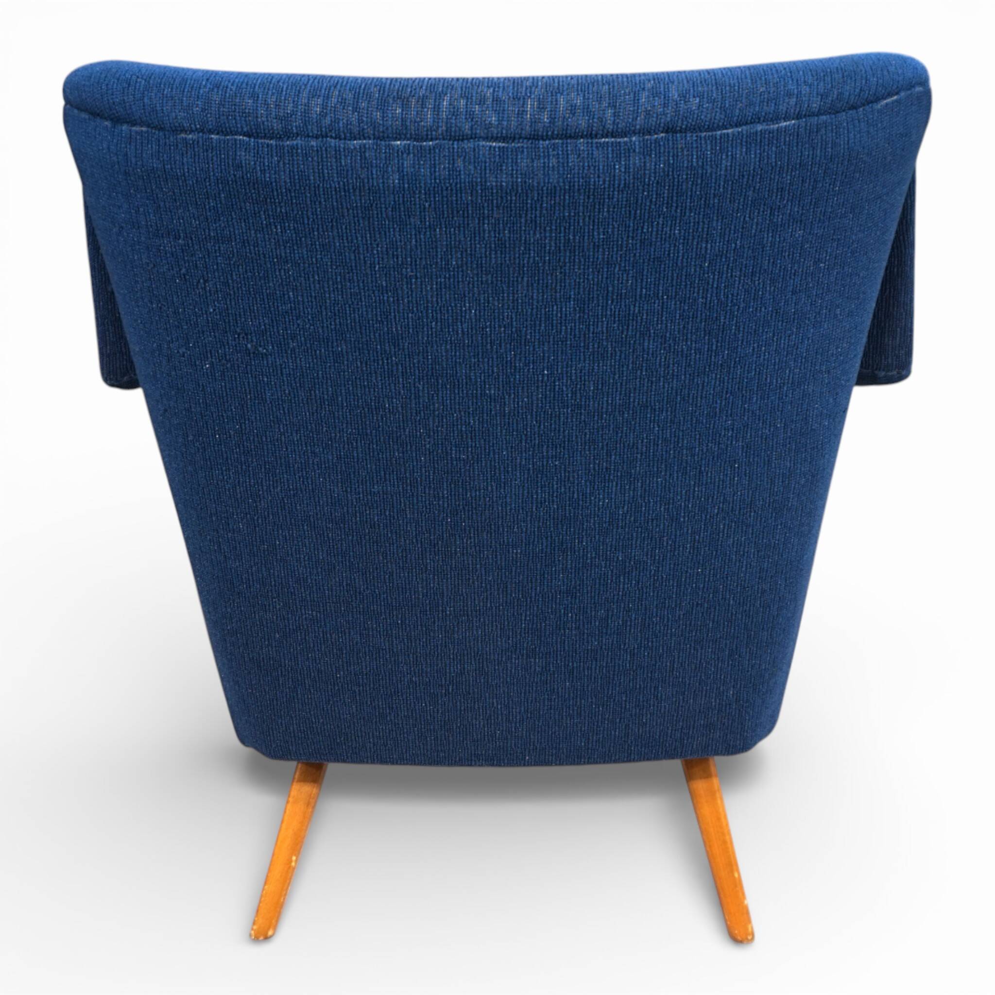 Blue cocktail chair MCM, 1950