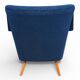 Blue cocktail chair MCM, 1950