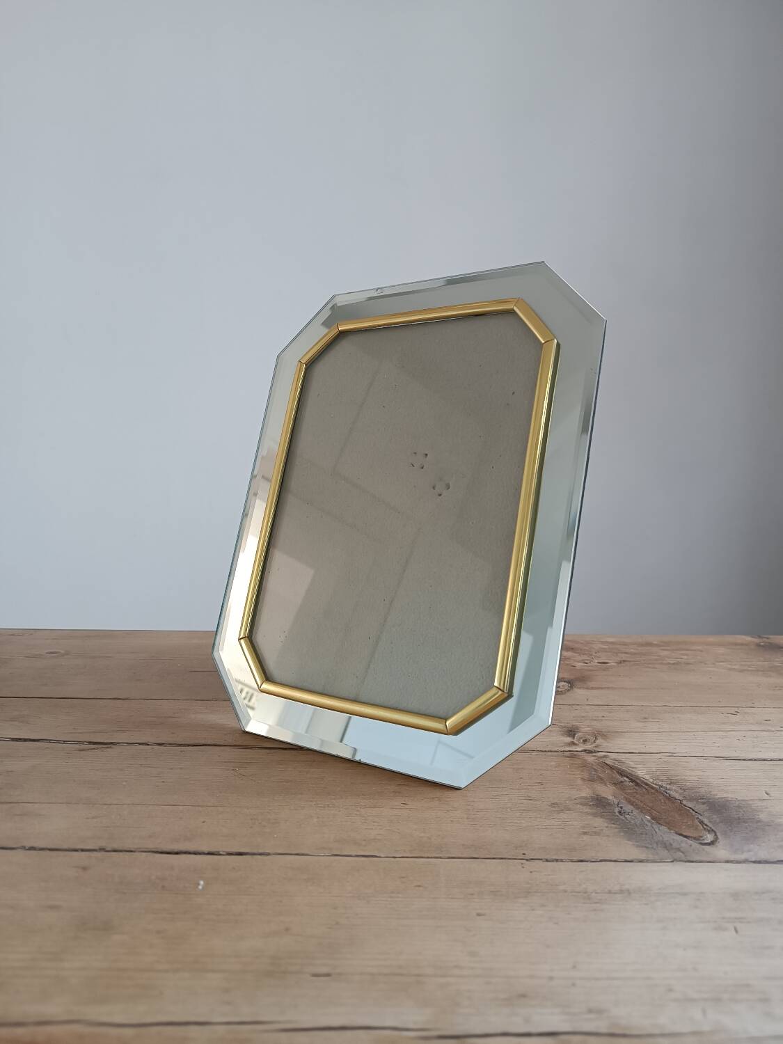Old beveled mirror frame